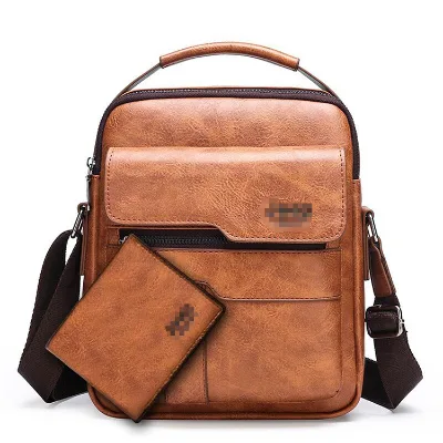Promotion Popular Customized Crazy Horse Leather Crossbody Shoulder Sling Bags for Men