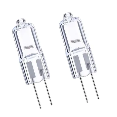 Factory Wholesale 24V  clear Capsule 2 Pin G4 Halogen Light Bulb  10W 20W 35W Quartz Glass Customizable