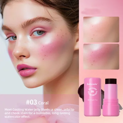 Charm Beauty Organic Face Cheek Makeup Blush Color Changing Moisturizing Vegan Cream Blush Stick