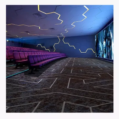 High Durability Fireproof Gaming Club Poker Room Casino Carpet