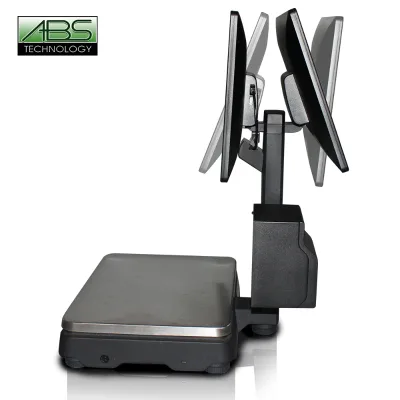ABS ABS500 All-In-One POS Electronic Scale with Capacitive Touch Screen Windows 10 Wi-Fi 6 Bluetooth 5.2 Black 1-Year Warranty