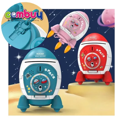 Early Learning Story Musical Saving Money Box Toys Rocket Atm Machine Piggy Bank