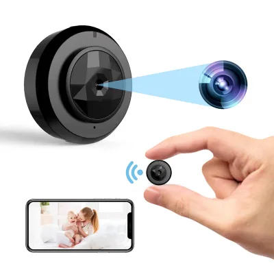 Hot Selling Mini 720p & 1080p IP Camera with Night Vision for Indoor Pet Surveillance Remote Control via Phone App and Wifi