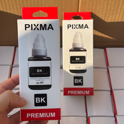 High Quality PIXMA Dye Ink GI-490 Refill Ink for Canon Inkjet Printer Non-Clogging & Quick-Dry for Home/Office Photo Printing