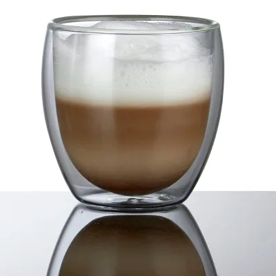 Creative Clear Gift Insulated borosilicate tumbler espresso double wall glass cups manufacturers Beer glasses for Christmas