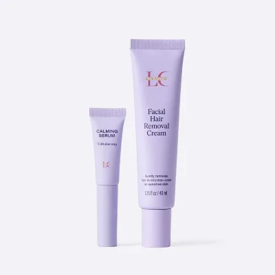 Lance Facial Hair Removal Cream Private Label Quick Gently Removes Facial Hair Calming Serum Hair Removing Cream Set