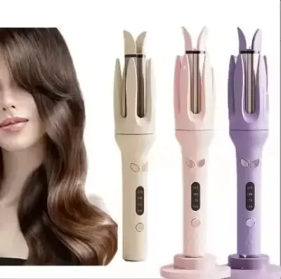 The Portable Electric Curling Iron with Automatic Rotation Technology Creates a Beautiful Hairstyle