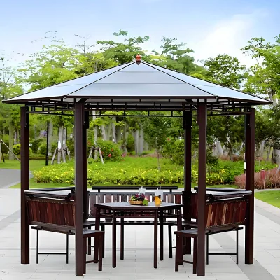 Custom Waterproof Aluminum Frame Pergola for Resort Garden Balcony Outdoor Villas-Wholesale Purchase Available