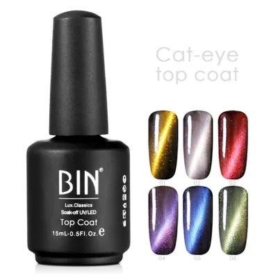 BIN High Shine UV Gel Long Lasting  Cat-eye Top Coat