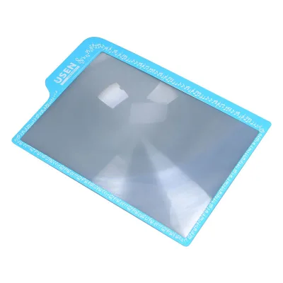 Customized Big Size Full Page A4 Magnifying Glass for Elderly Reading Newspaper, 3X Large Hand Magnifier