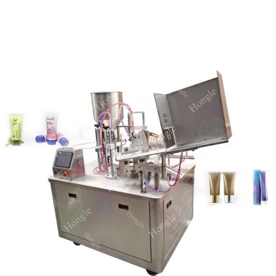 Ice pop lolly in plastic tube filling sealing machine