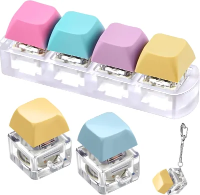 Syh482 Custom DIY Switches Mechanical Keyboard Tactile Key Keycap Switch Tester Keychain Keyboard Fidget Toys