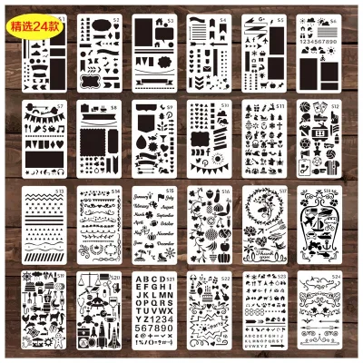 Hot Selling Eco Friendly Reusable Planner Diary Pet Plastic Journal Stencils
