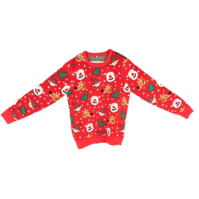 Ugly Christmas Xmas Sweater Round Neck Snowflake Santa Reindeer Animal Funny Ugly Christmas Sweater