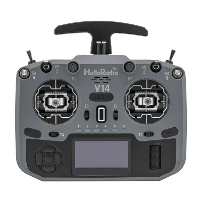HelloRadio V14 ELRS Left Hand Throttle Remote Control Multi Protocol Open Source FPV High Frequency Head EDGTX Firmware Joystick