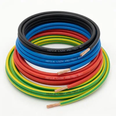 H07Z-K Halogen-Free Flexible Single Core Cable 450/750V LSZH 90C Flame Retardant HAR Certified Hook-up Wire