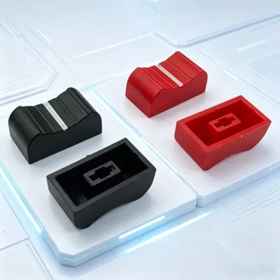 Sliding Potentiometer Knob 17x9x7mm Mixer Panel Switches Push Key Cap Plastic Mixing Consoles Control Knob 2x4mm