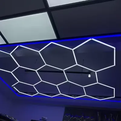 Garage Light Hexagon Lights Hexagonal Led Light for Garage Ceiling Hall Gym