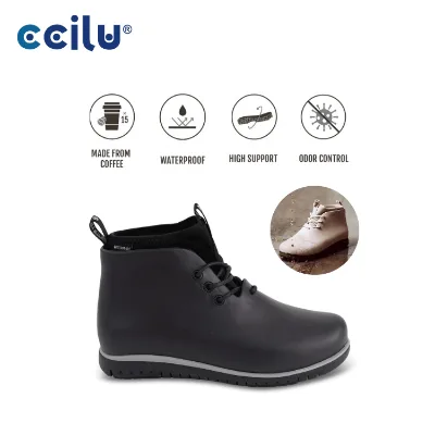 Comfortable arch support anti odor black boot shorts