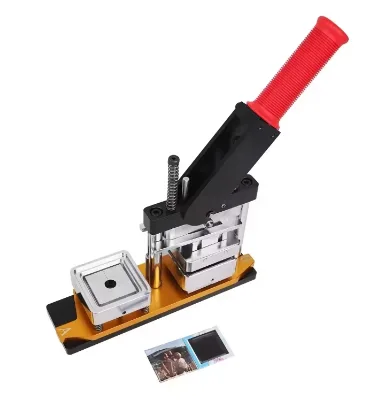 63.5*63.5MM Refrigerator Fridge Making Machine With Material Picture Slicer Magnet Square Manual Magnet Button Maker Machine