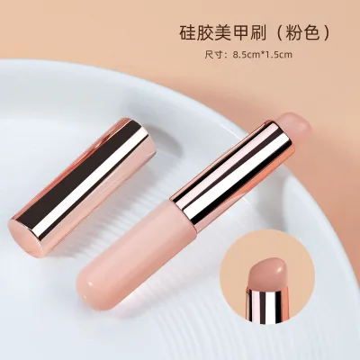 Popular DIY Nail Art Silicone Brush Applicator Mirror Powder Pigment Applying Manicure Tools Nails Gradient Shading Manicures