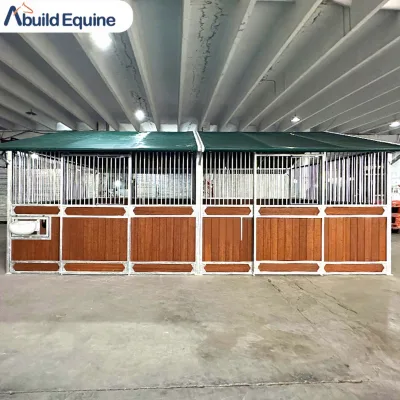 Heavy Duty Horse Stable Panels Sliding Door Front Modular Prefab Stall System