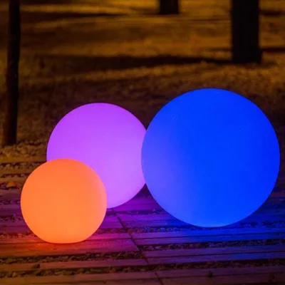 Waterproof LED Floating Ball Garden Lights Rechargeable IP68 Holiday Lighting Solar-powered Glow Pool Ball for Swimming Pool
