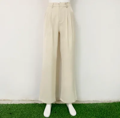Custom Women's Casual Loose Plus Size Pants & Trousers Wide Leg Elastic Waist Sweatpants Dress Pants