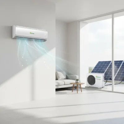 KFR-26GW/PV 9000BTU Mini Home Split Inverter Air Conditioner Solar Hybrid DC for Home & Hotel Use for Electrical Power Source