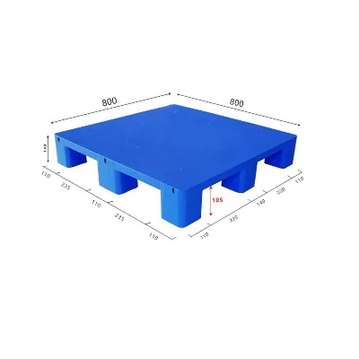 Nine Feet Palete De Plastico Flat Surface Solid Top Plastic Pallet for Export Package