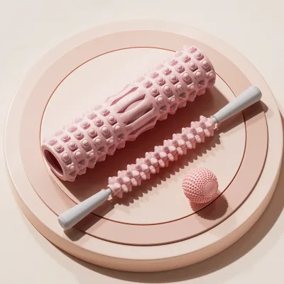Muscle Relaxation Foam Roller Non-Leg-Thinning Massage Stick Fascia Ball Yoga Column Langya Stick Massager D Yoga Block Set