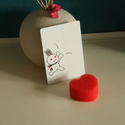 Bunny Shoot Heart Magician Rabbit Become Heart Close up Street Illusions Magic Tricks Props Comedy Gimmick Mentalism