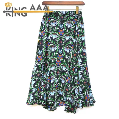 European Style Hot Selling Used Clothes Silk Lace Printed Skirt Clothes Bales