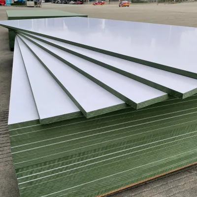 Two Sides Melamine Waterproof Green Mdf Board