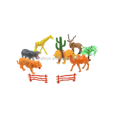 6Pcs Emulation Zoo Animals Plastic Toy Animals for Children