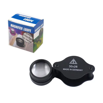 Full Optical Lens Jewelry Metal Folding Magnifier Repair Mirror CS30 * 26 for Outdoor & Indoor Use
