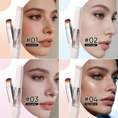 High Pigment Highlighter Stick Waterproof Long Lasting Face Body Shimmer Contour Stick Low MOQ Wholesale