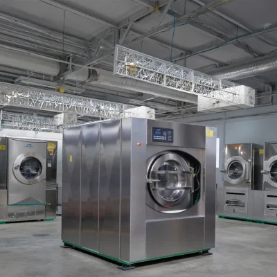 Heavy-Duty 35kg Commercial Cloth Washing Machine Stainless Steel 100kg Capacity Steam Fuel for Hotels
