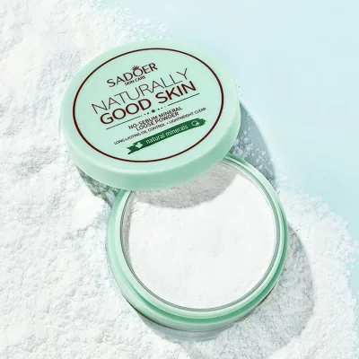 SADOER Loose Powder Long Lasting Waterproof Face Makeup for Oily Skin Oil Control Shine Minimizing Formula Smooth Complexion