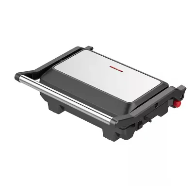 180 Degree OpeningAutomatical Temperature Control Contact Grill Non-stick Plate Electric Panini Grill With Lock System