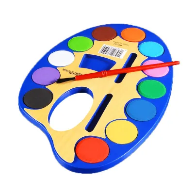 New Arrival 12 Color Gouache Solid Pigment Hand Painted Watercolor Paints Children Beginner Gouache Paint Set