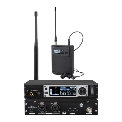 Wireless in Ear Monitor System UHF Stereo IEM System Stage Monitoring for for Stage Church Studio Musicians