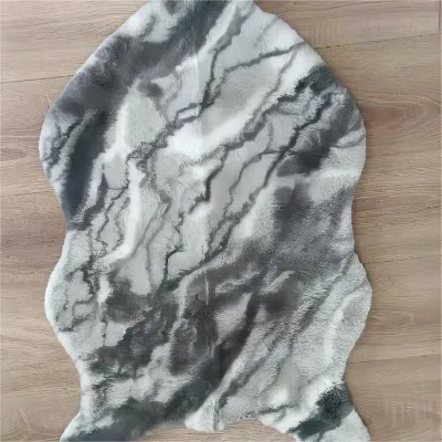 Customized Printed Fluffy Shaggy Cozy & Comfortable Faux Animal Fur Rug for Living Room Area