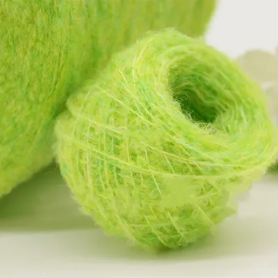 1/2.4NM 82%Wool 18%Nylon High-end Fancy Blended Dyed Anti-Pilling Eco-Friendly Hand Knitting Cone Bobbin Spring Yarn