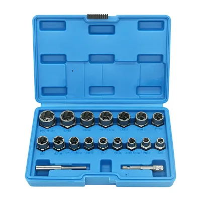Hot Selling 18PCS Impact Bolt and Nut Remover Set for Hand Tool Use