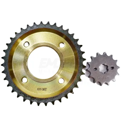 Manufacturer's New Steel Motorcycle Chain and Sprocket Kits Spare Parts with Condition for Wave RS Motorcycles