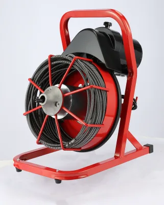 Portable Electric Drain Cleaning Machine 75Ft X 3/8Inch Sewer Drain Cleaning Tools