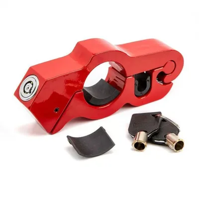 Universal Anti-Theft Handlebar Lock for Electric Car Motorcycle Battery Car-Aluminum Alloy Portable Throttle Horn Lock China