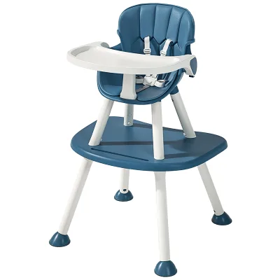 Foldable Convertible Height Kids Eating Trainer Baby Feeding Chair