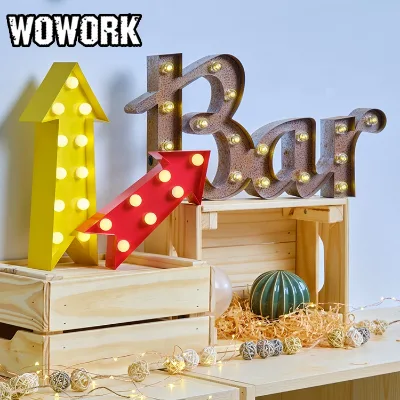 2025 WOWORK Led Love Marquee Letter Light Electronic Signs for Wedding Decoration Christmas Waterproof for Wall Art